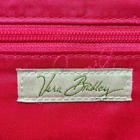 Vera Bradley Clutch Wallet Made Me Blush Flowal Closure Quilted Double Kisslock - Picture 3 of 9